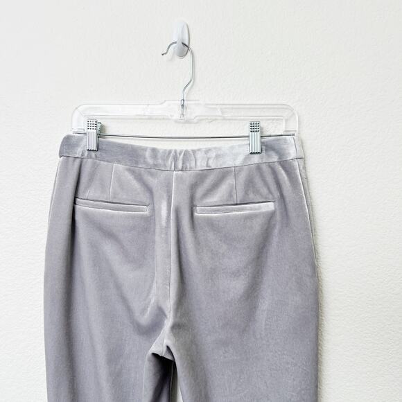 [Topshop] Gray Velvet Slim Straight Ankle Length Trouser Pants Mid Rise Size 6 - Picture 6 of 11